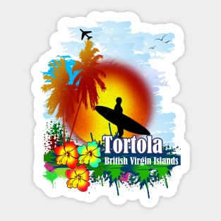 Sunset In Tortola Sticker